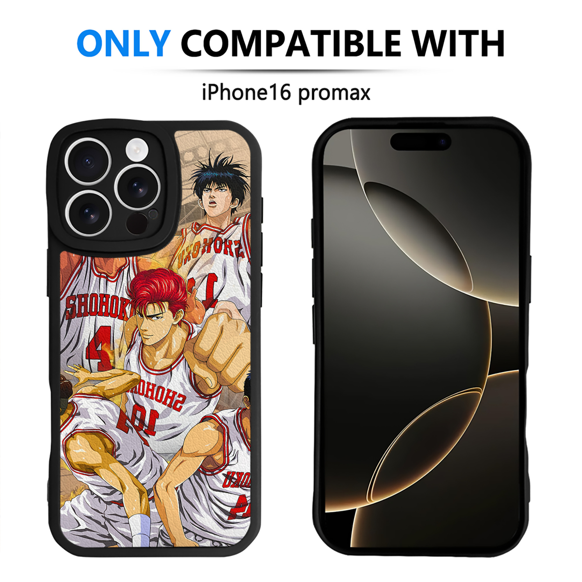（画像用） SLAM DUNK／スラムダンク 【iPhone 16シリーズ対応】シリコンスマホケース（レザー調） 材質：シリコン
